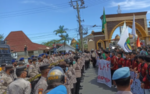 Aksi Unjuk Rasa Mahasiswa 11 April 2022 di Bengkulu