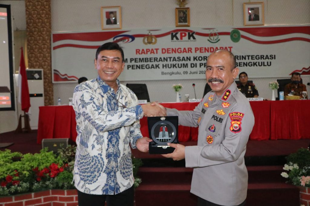 Komitmen Berantas Korupsi, KPK RI Bersama Aparat Penegak Hukum Bengkulu Gelar Rapat Kordinasi
