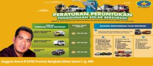 Anggota Komsi III DPRD Provinsi Bengkulu Edwar Samsi S. Ip, MM