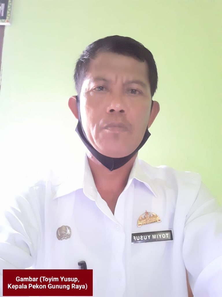 Gambar Toyim Yusuf, kepala Pekon Gunung Raya, Doc. (Photo. Net)