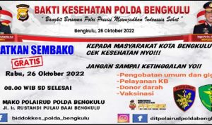 Ayo Datangi Polairud Besok, Ada Pelayanan Kesehatan Gratis dan Pembagian Sembako loh!