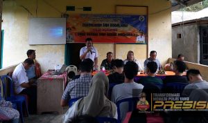 Sosialisasi Desa Bersinar, Kanit Reskrim Sampaikan Bahaya Narkoba-