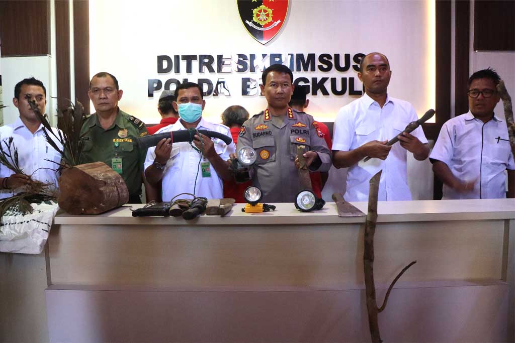 Rambah Hutan Konservasi, 3 Orang Pria Parubaya Ditangkap Polisi