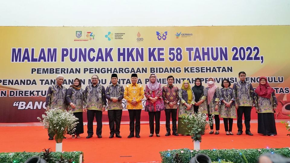 Gubernur Bengkulu Hadiri Malam Puncak Peringati HKN ke-58