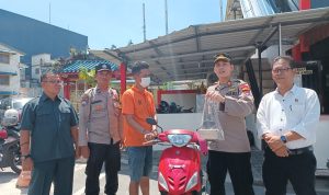 Polsek Tanjungpinang kota berhasil menangkap pembeli sepeda motor hasil curian
