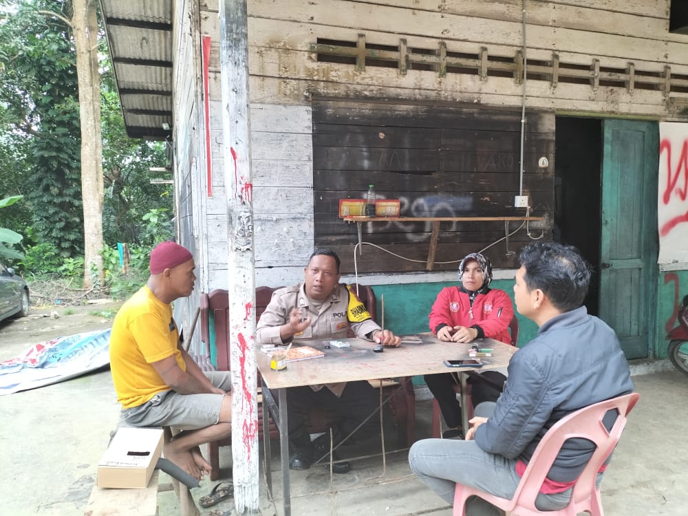 Antisipasi Ganguan Malam Tahun Baru, Polsek Tanjungpinang Barat Sambangi Masyarakat