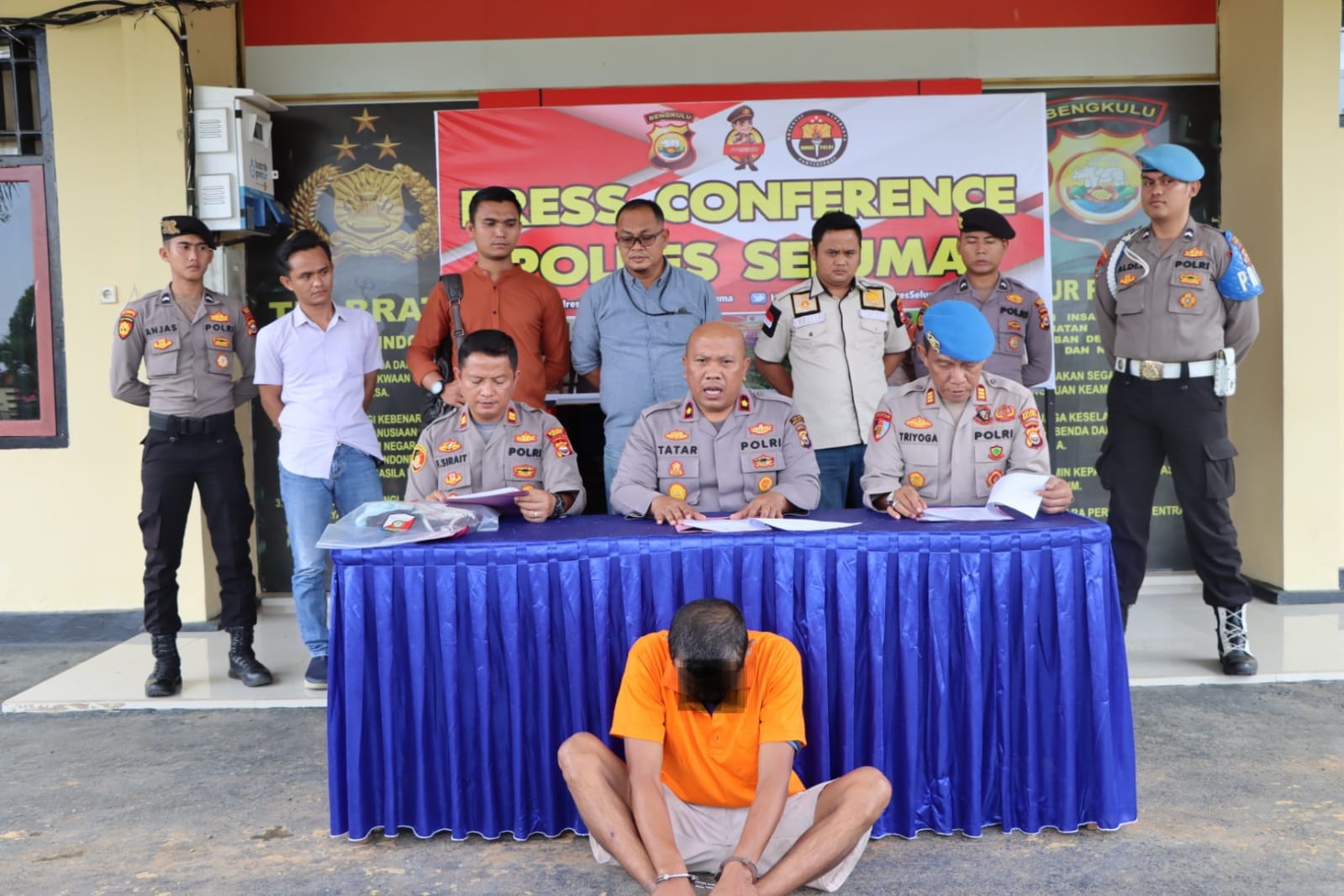 Polres Seluma Rilis Keberhasilan Ungkap Kasus Persetubuhan Anak Bawah Umur Dilakukan Ayah Tiri