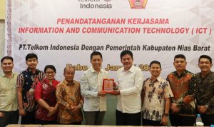 Bupati Nias Barat Tandatangani Kesepakatan Bersama Dengan PT. Telkom Witel Sumut