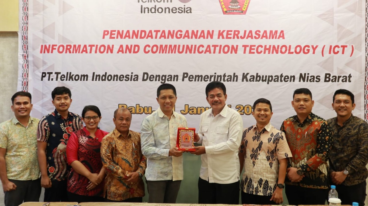 Bupati Nias Barat Tandatangani Kesepakatan Bersama Dengan PT. Telkom Witel Sumut