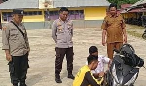 Tertibkan Knalpot Racing Di Sekolah, Polsek Mukomuko Selatan Temukan 21 Knalpot Brong
