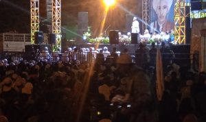 Kapolres Metro Bekasi Kota silahturahmi dengan Habib Muhammad Luthfi jelang Acara Maulid Akbar di Lapangan Mini Mustika Jaya