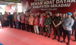 Dayak Bersatu, Dayak Bermartabat dan Dayak Jaya Tema Pelantikan DAD Kabupaten Sekadau