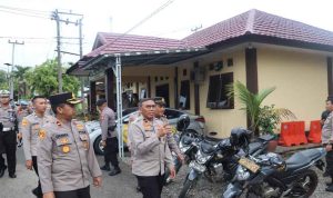 Kunjungi Polsek Napal Putih, Wakapolda Bengkulu Minta Jangan Ada Tindakan Yang menciptakan Opini Negatif Bagi Polri