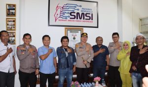 Tingkatkan Kemitraan dan Sinergi, Kapolresta Bengkulu Kunjungi Kantor SMSI