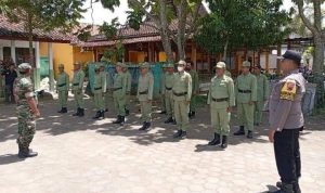 Mantapkan Penguatan Kapasitas Linmas, Babinsa Dan Bhabinkamtibmas Singonegoro Berikan Materi PBB