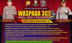 Waspada Kejahatan 3C, ini Imbauan Kapolsek Gading Cempaka