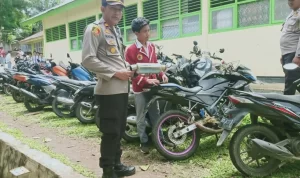 Polsek Kerkap Berburu Knalpot Brong di Sekolah, 13 Sepeda Motor Dipaksa Ganti Standar
