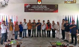 KPU kabupaten Lampung Barat melaksanakan Nonton Bareng Peluncuran Kirab Pemilu Tahun 2024
