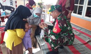 Meski di Bulan Suci Ramadhan, Babinsa Tetap Lasanakan Pendampingan Posyandu
