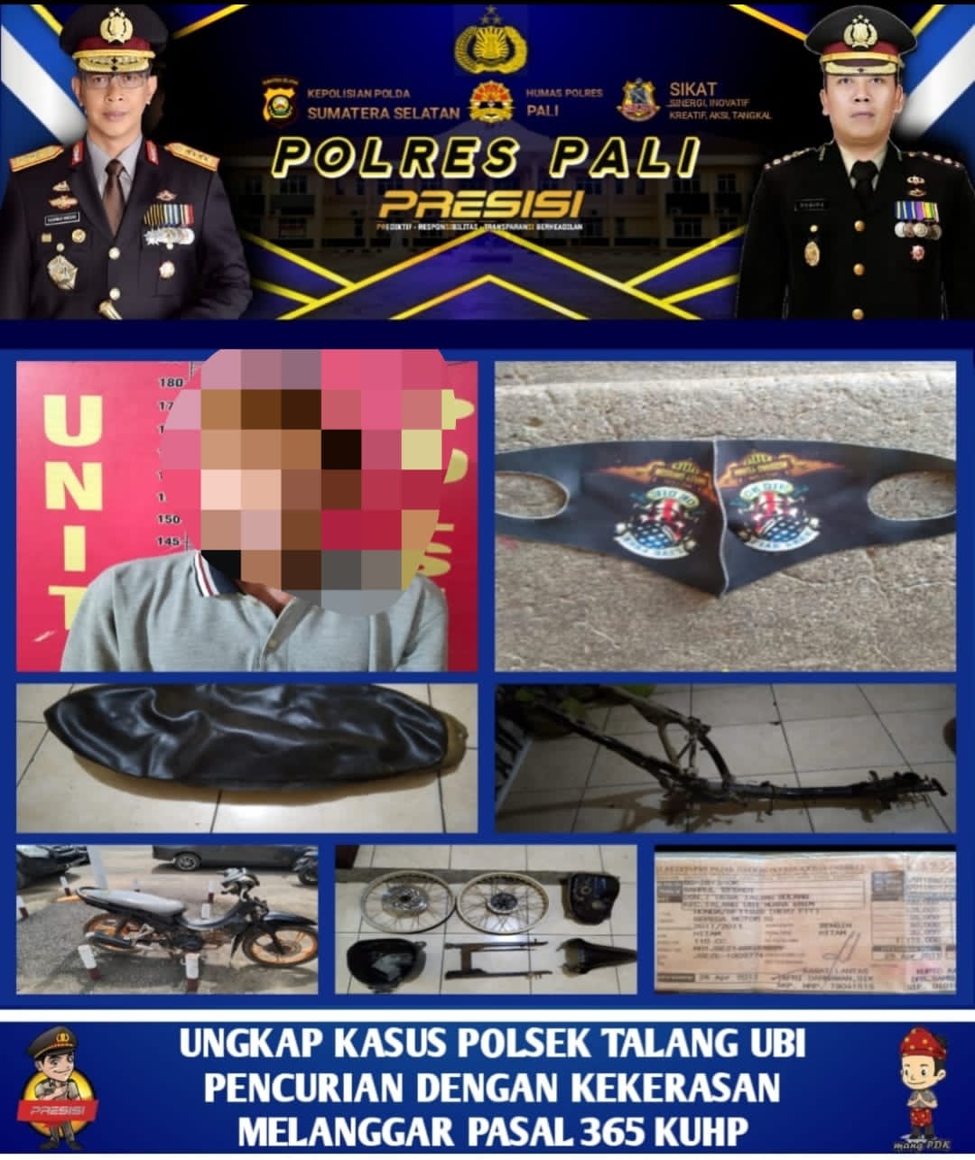 Buron Selama 2 Tahun Berhasil di Tangkap Polsek Talang Ubi