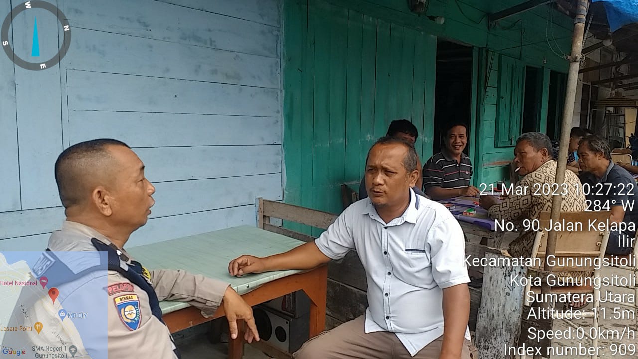 Sambangi warga Binaan, Bhabinkamtibmas Polres Nias sampaikan pesan Kamtibmas