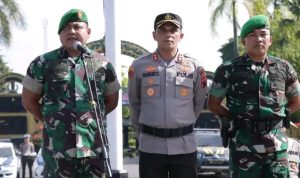 Jelang Pemilu 2024, TNI Polri Di Blora Jawa Tengah Gelar Apel Sinergitas