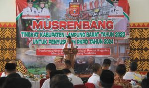 Musrenbang Kabupaten Lampung Barat Dalam Rangka Menyusun RKPD Tahun 2024 Bertema"Transpormasi Ekonomi Dan Nilai Tambah Produk unggulan Menuju Masyarakat Yang Sejahtera"