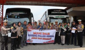 Mudik Balik Bareng Polres Kendal Aman dan Berkesan