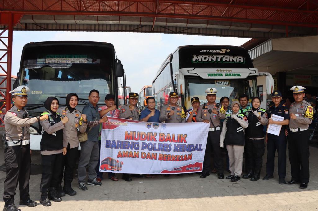 Mudik Balik Bareng Polres Kendal Aman dan Berkesan