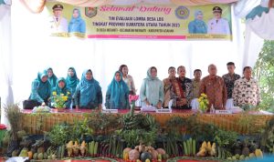 Tim Evaluasi Lomba LBS Tingkat Provsu Kunjungi Desa Meranti