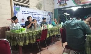 Kapolres Pali Melalui Kapolsek Talang Ubi Hadiri Buka Puasa Bersama Wartawan Se-Kabupaten Pali Dan Pemkab Pali