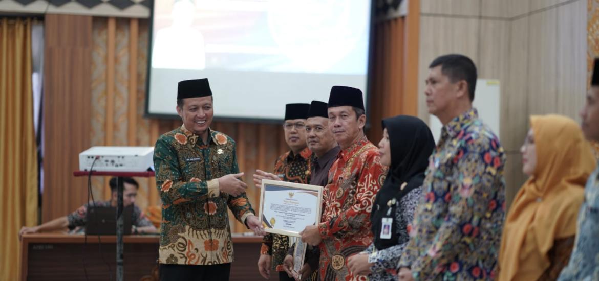Gubernur Bengkulu Apresiasi 12 OPD Dalam Peningkatan Mutu Internal Kearsipan