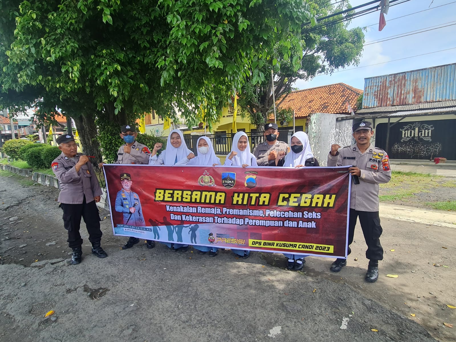 Operasi Bina Kusuma Candi 2023, Satuan Binmas Polres Kendal Sambangi Satpam