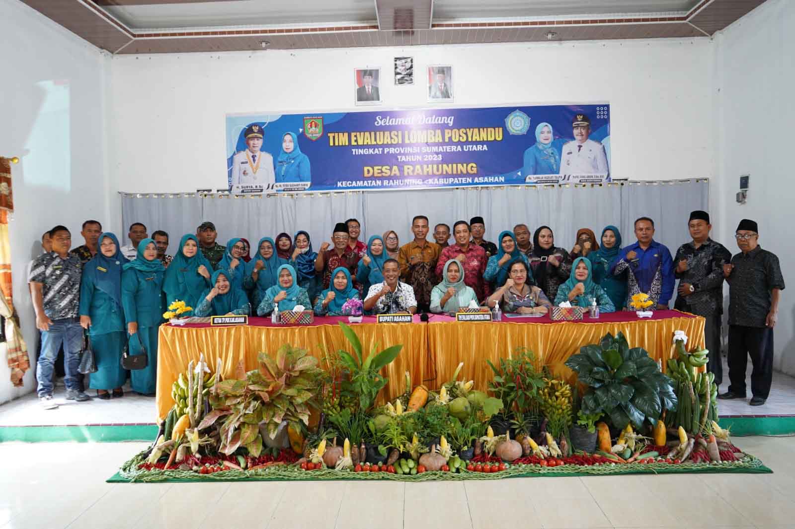 Tim Evaluasi TP-PKK Sumut Kunjungi Desa Rahuning