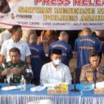 Polres Asahan Amankan 4 Tersangka Tindak Kejahatan Narkoba dan 20 Kg Sabu