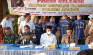 Polres Asahan Amankan 4 Tersangka Tindak Kejahatan Narkoba dan 20 Kg Sabu