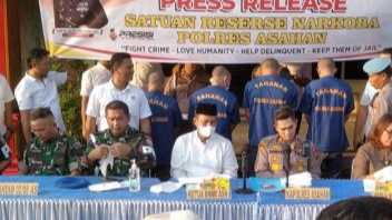 Polres Asahan Amankan 4 Tersangka Tindak Kejahatan Narkoba dan 20 Kg Sabu