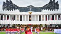 Istana Negara yang berlokasi di Ibu Kota Nusantara (IKN), tepatnya di Lapangan Upacara IKN