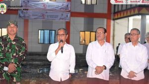 Bupati Nias Hadiri Pawai Obor Pada Malam HUT Ke-79 Kemerdekaan Republik Indonesia